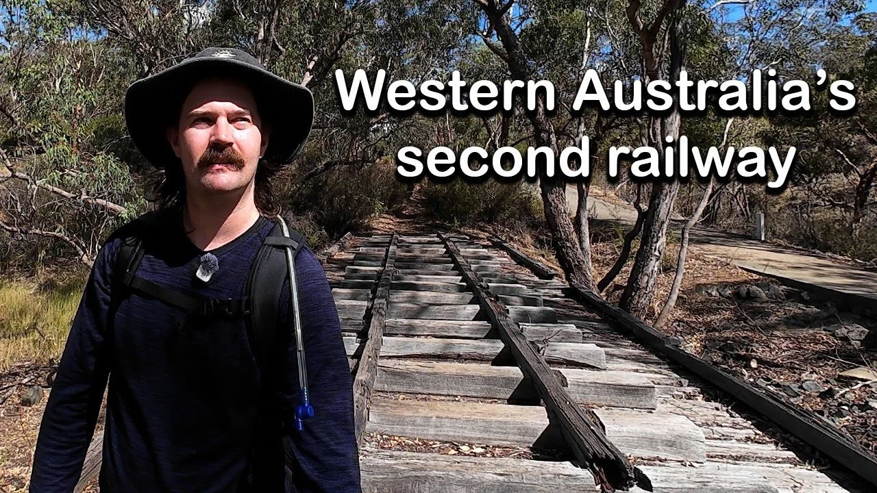 Hiking along an old timber tramway