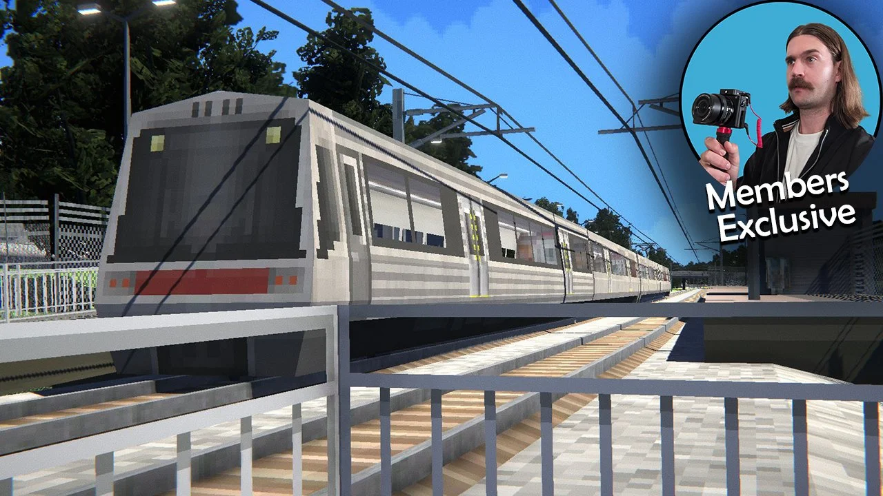 Driving a Freo line train... on my computer