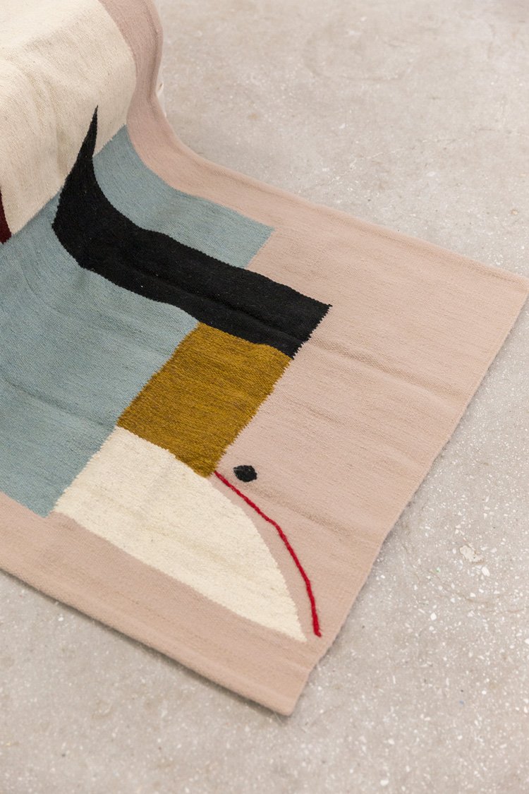 modern handmade tapestry wool