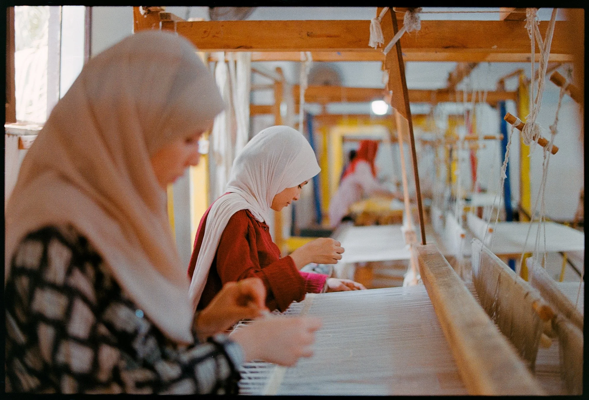 Artisans on the loom