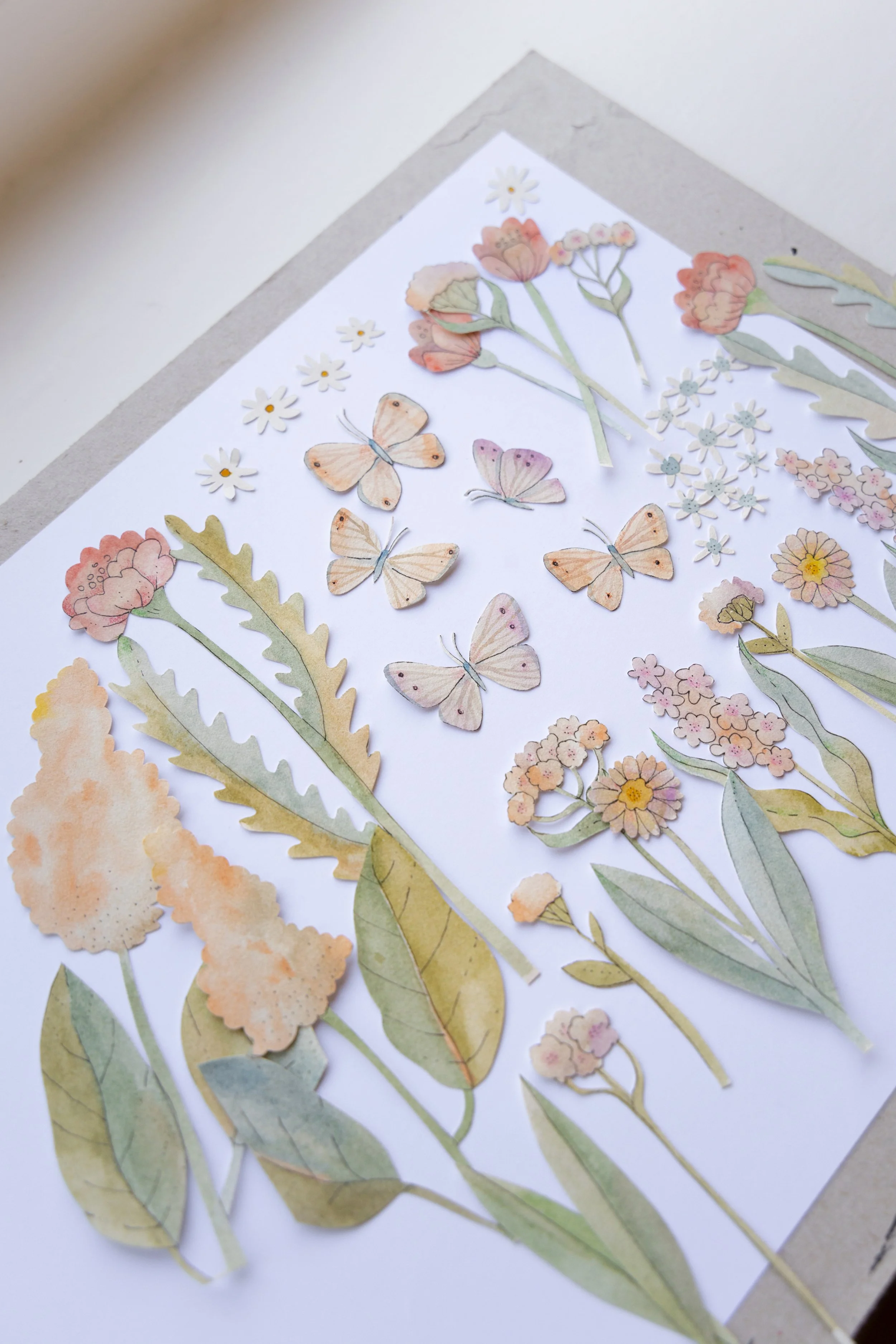 How I make my floral shadowbox art
