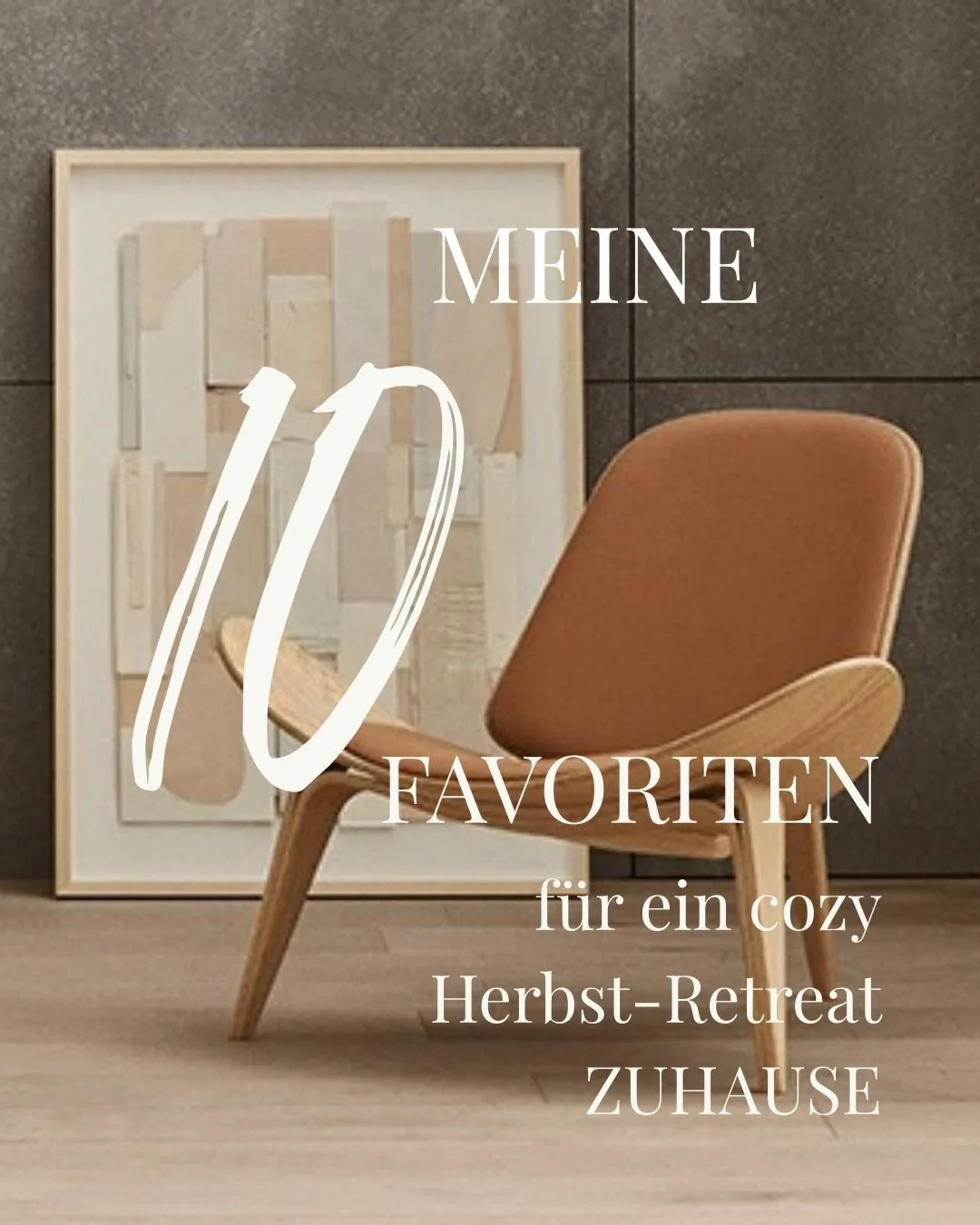Ich liebe es, nach einem Sommer, der vor allem draussen stattgefunden hat, mein Zuhause wieder gem&uuml;tlich einzurichten. Das sind meine 10 Favoriten f&uuml;r diesen Herbst, um mein Zuhause so richtig cozy zu stylen:

1. Der ikonische CH07 Sessel v