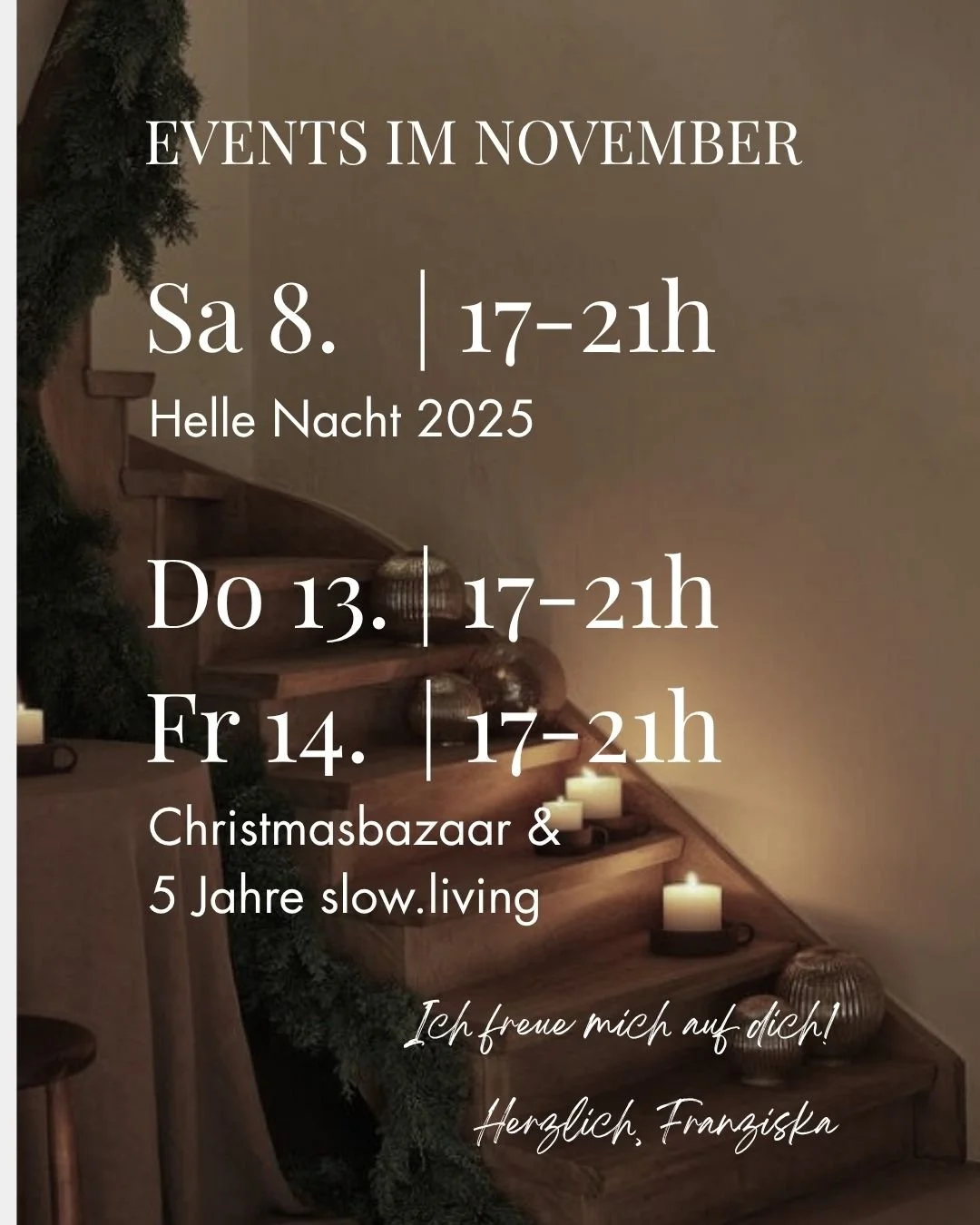 Es l&auml;uft was.... Ich freue mich auf euch!

#hellenacht #jubil&auml;um #slowliving #events #christmas #chrismasshopping #badenaargau #badenshopping #5400 #sustainablegifts #historylovers