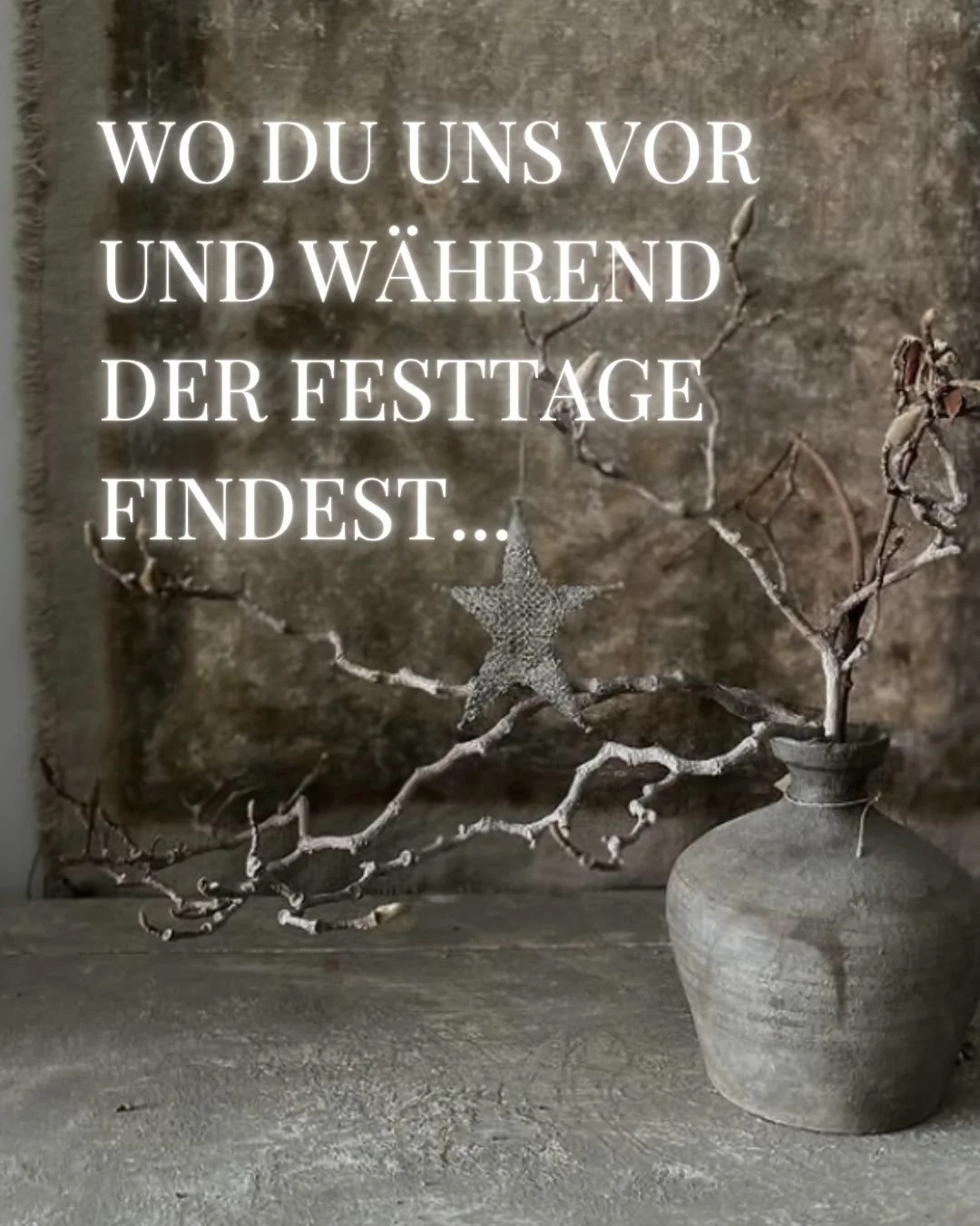 Wo du uns vor und &uuml;ber die Festtage findest

Wir sind an zwei Orten f&uuml;r dich da &ndash; damit du in Ruhe deine Home Story Geschenke findest:

slow.livingConcept Store
Letzte Shopping-Tage vor Weihnachten:
Do 18. &amp; Fr 19.12. | 13:30&ndas