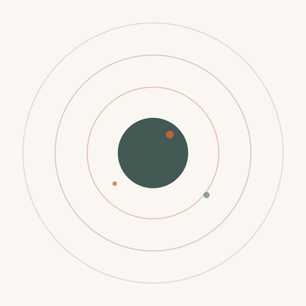 Studio20 ripple mark — concentric circles symbolizing space, presence and awareness