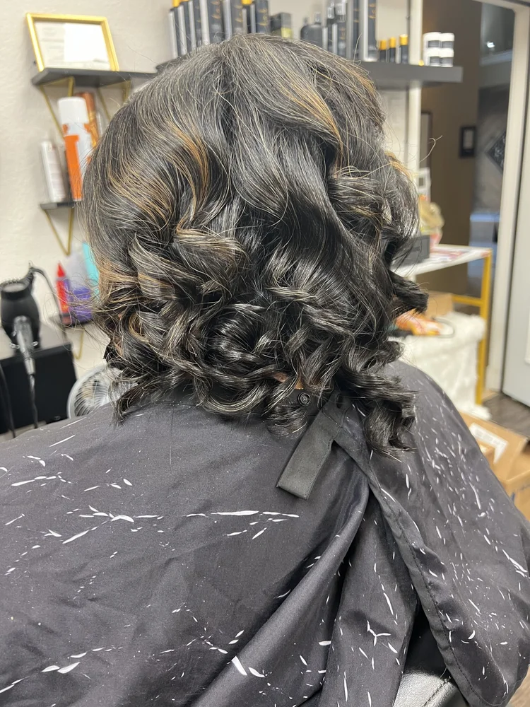 Silky, bouncy curls on natural hair