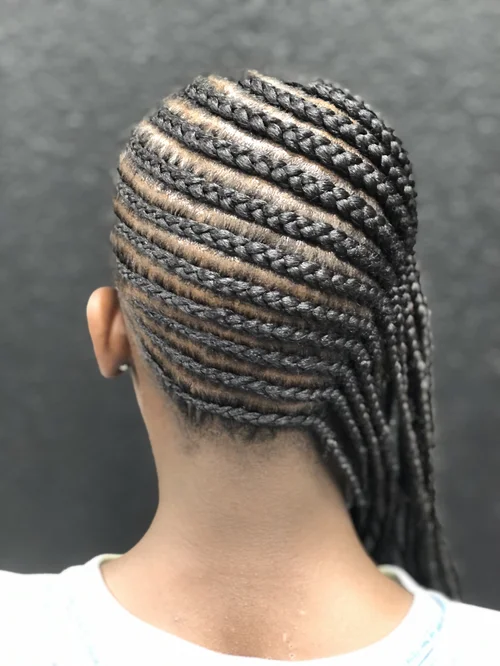 Freshly finished braided style