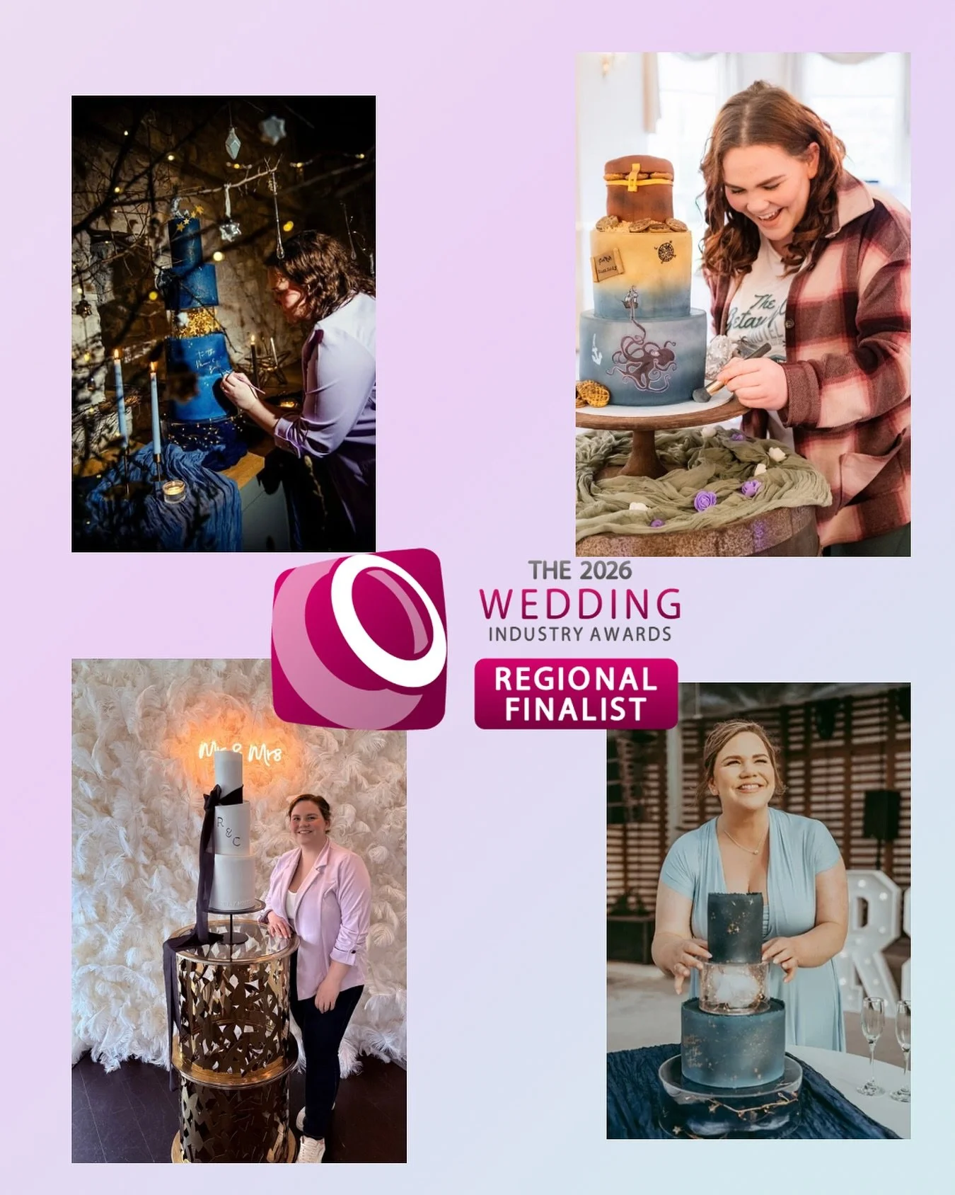 ✨ I MADE IT ✨
I am stunned but so proud to announce I am officially a Wales regional finalist for The Wedding Industry Awards in the Cake Designer Category! 🥹
Working for yourself is incredibly tough, long hours and so much behind the scenes work th