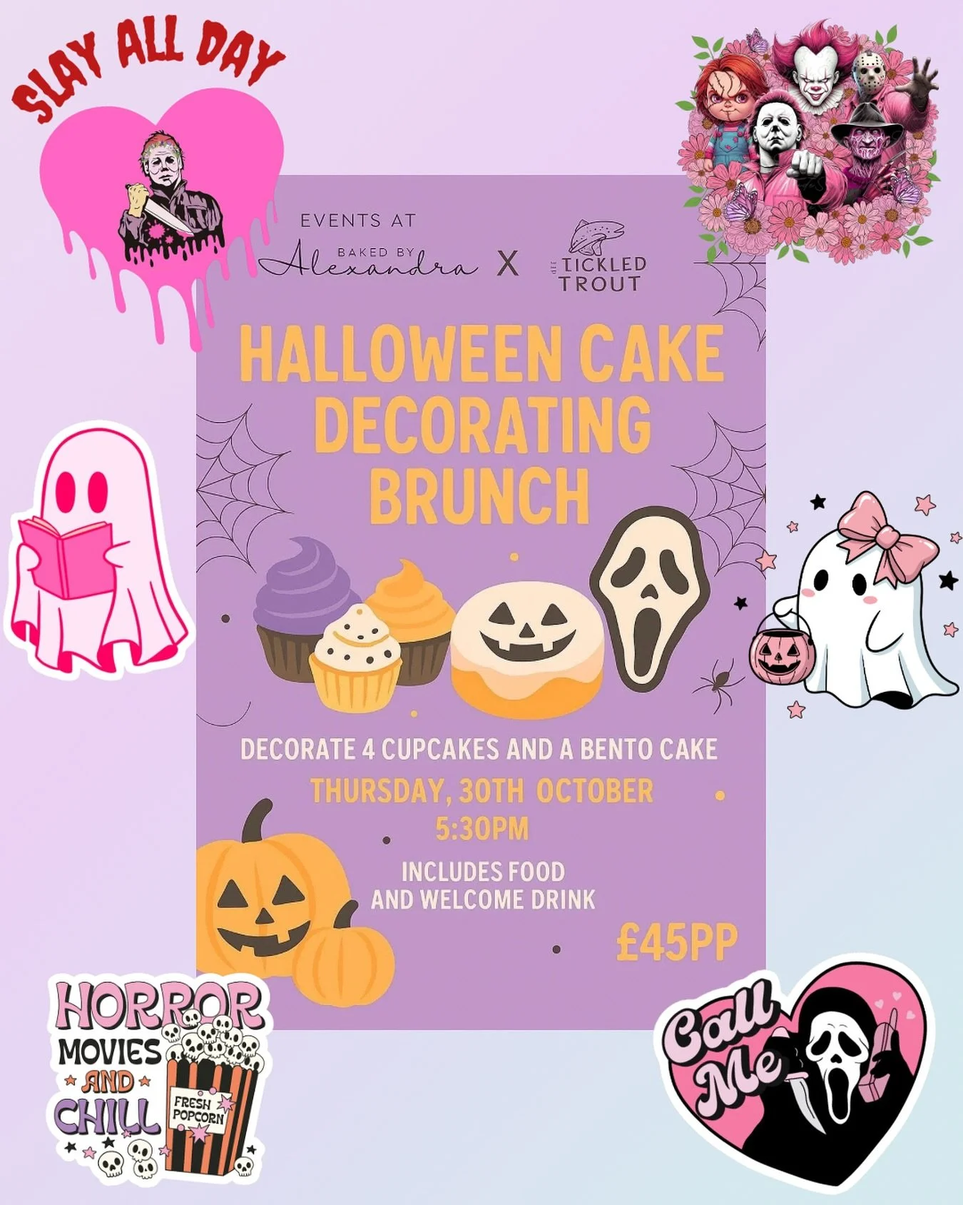 👻 YOU HAVE SPOKEN 👻
It won by a landslide&hellip;. Our next buttercream and bubbles event is officially going to be Horror themed 💀 We are SO excited!! 
Tickets for this event are limited and sales will close once we reach capacity. Book in advanc