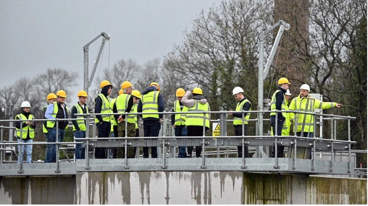 South West College students at GEDA's Moygashel WwTw