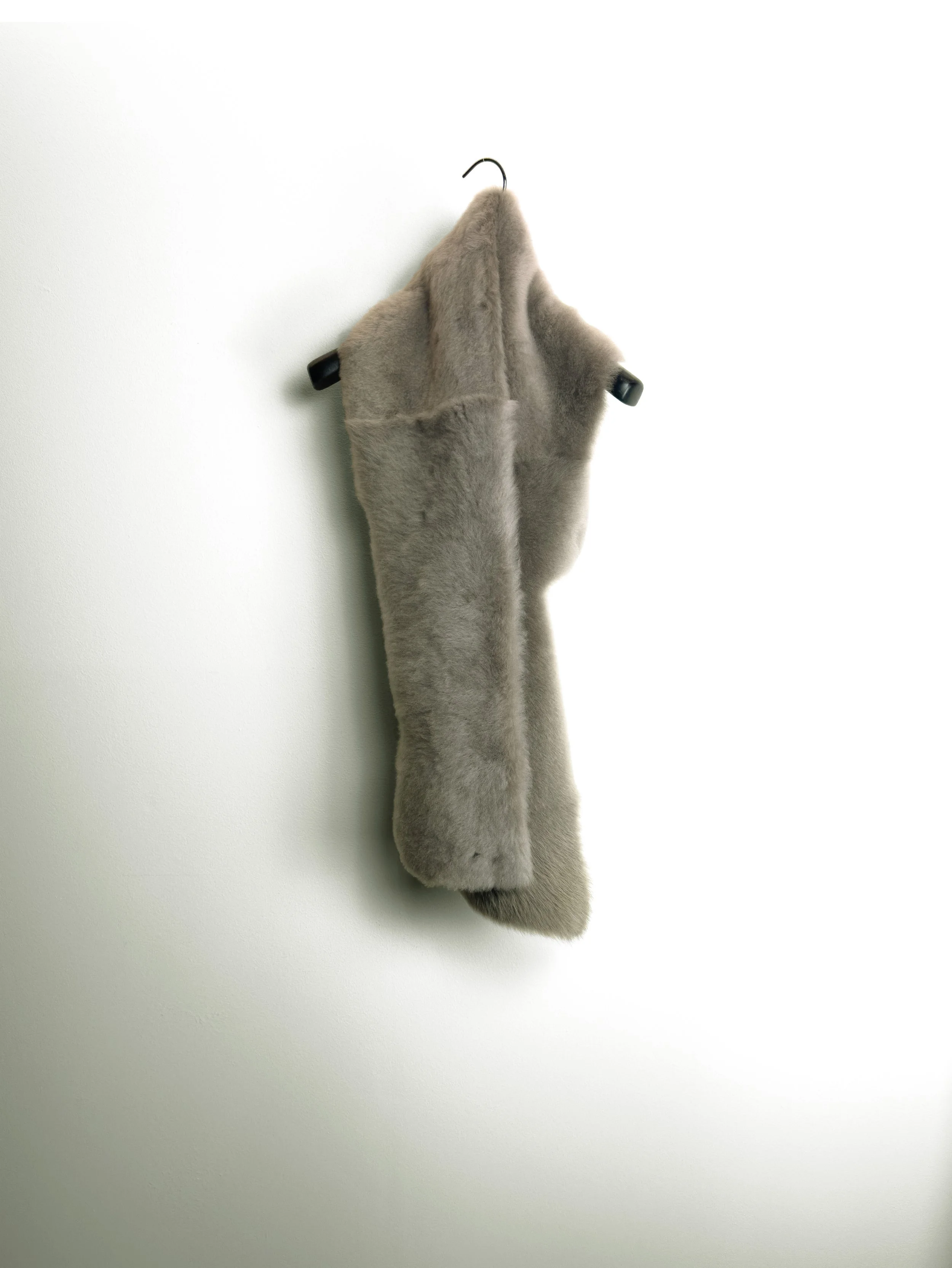 Cashmere Shearling Button Scarf