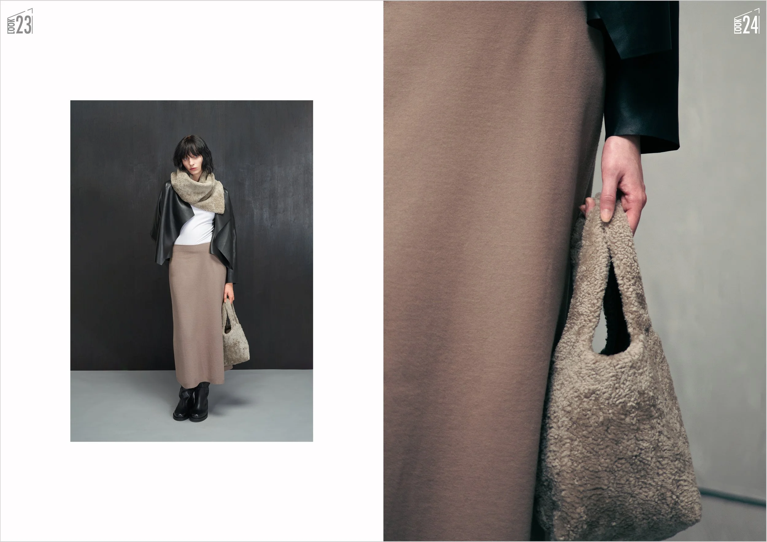 AW24 Karl Donoghue Lookbook - Luxury Shearling and Leather (Outerwear and Accessories)