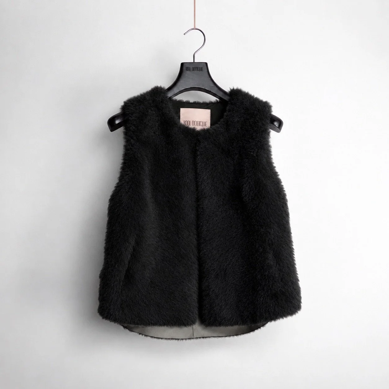 Cashmere Touch Shearling Wave Gilet