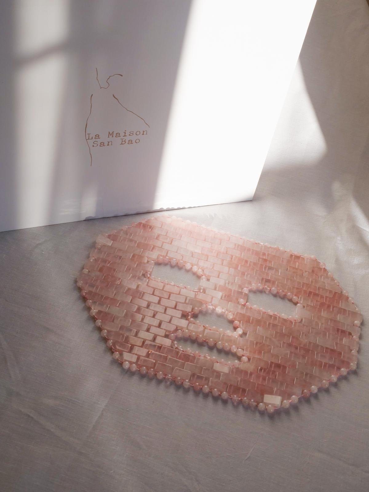 Masque Visage en Quartz rose