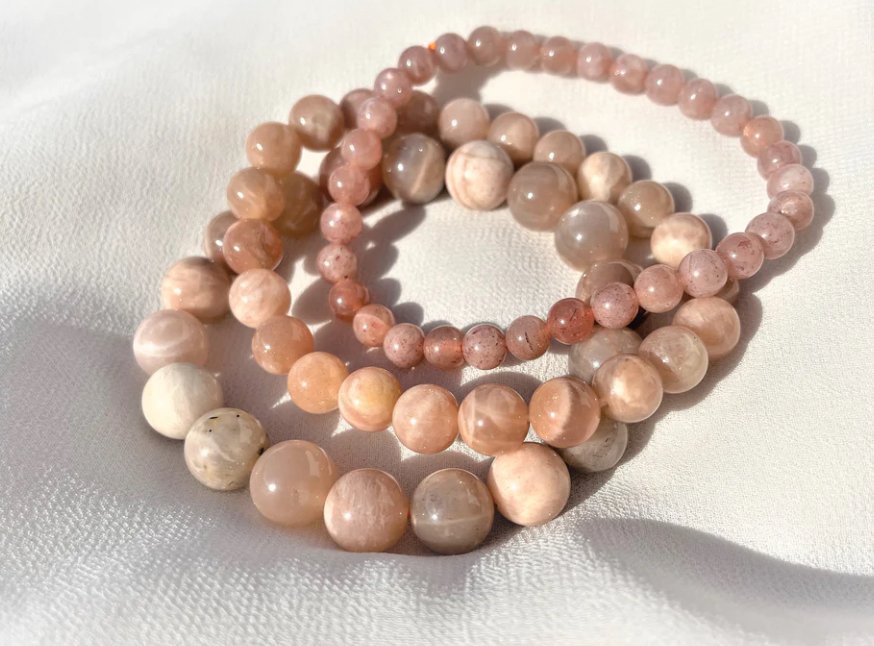 Bracelet en Pierre de Soleil Naturelle