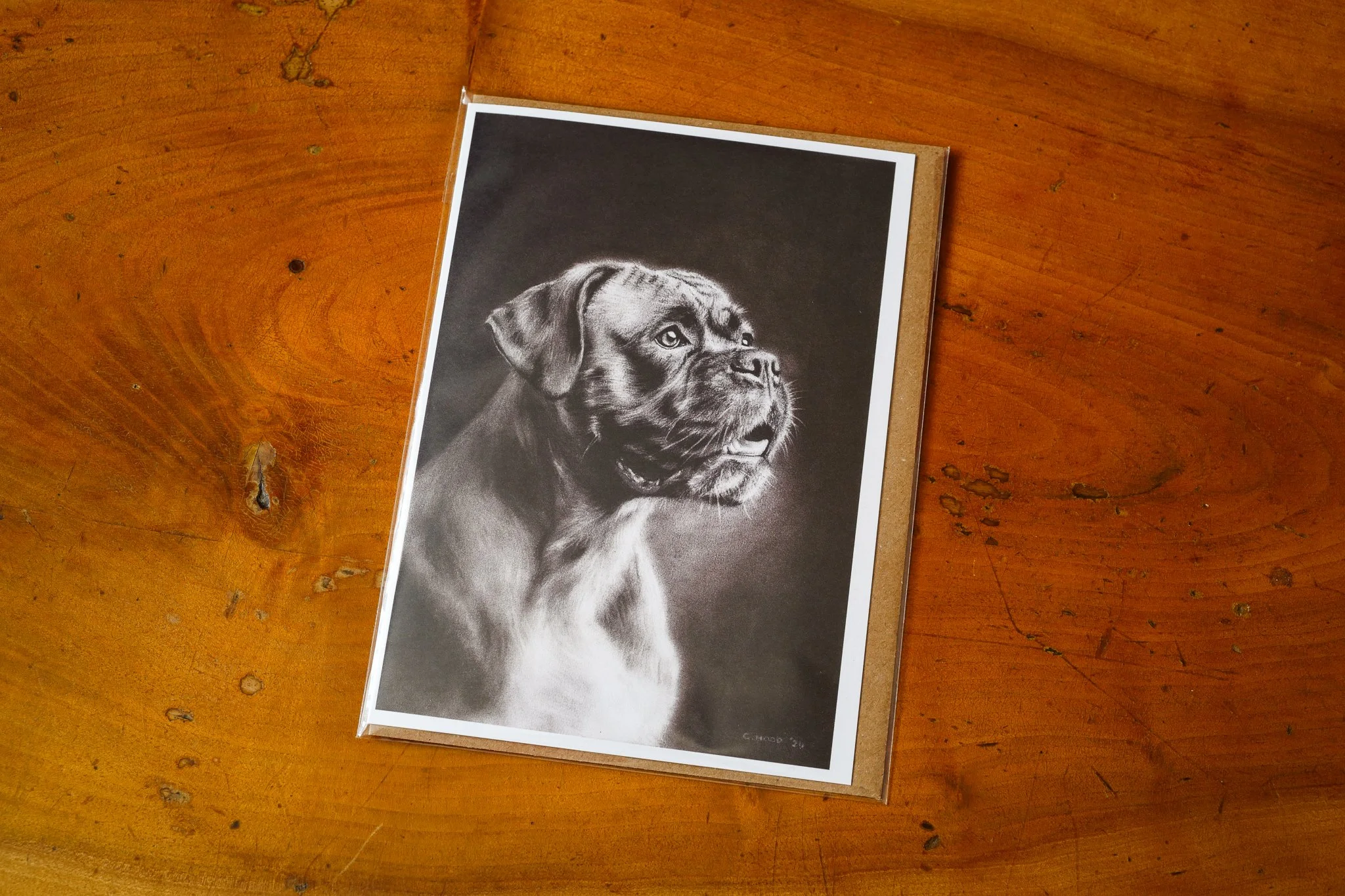 Boxer | Fine Art Greetings Card - Single