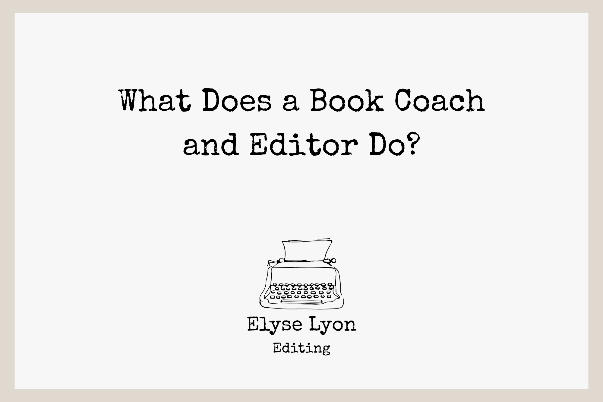What Does a Book Coach and Editor Do? A Day in My Life