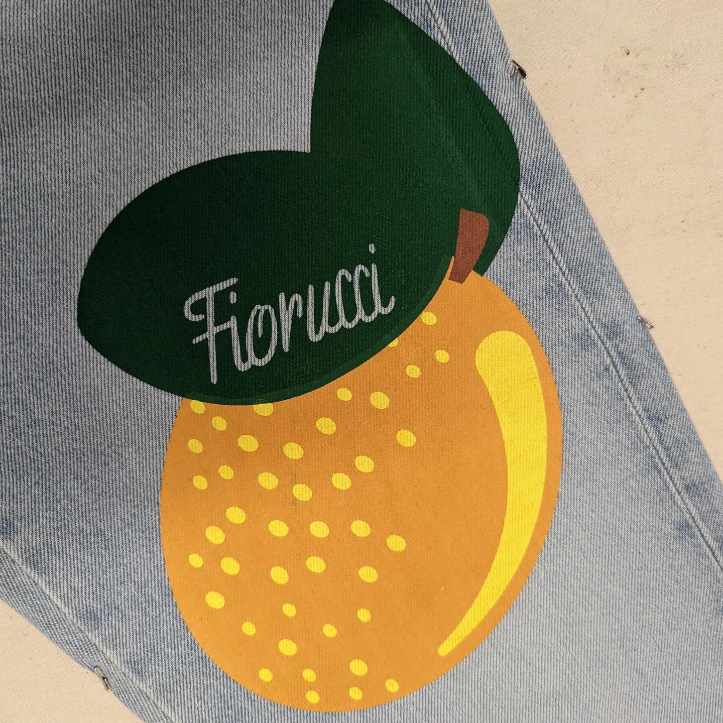 Garment printed jeans for @fiorucci