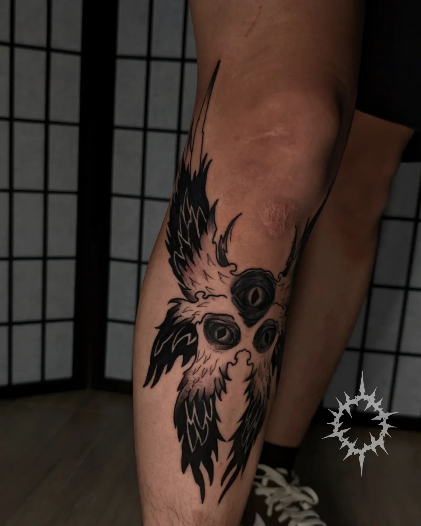 Okayyy this was fun to do! Dudes biggest tattoo yet, and he took it like a champ 😎😎😎! Thanks for coming mate!
..
.
#tattooed #blackworked  #blacktattoo #blackink #NY