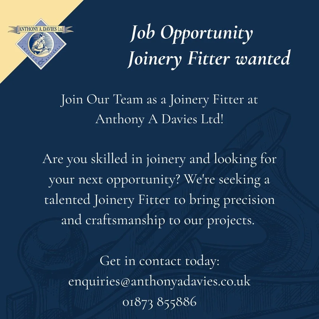 Joinery Fitter wanted 🔨

If you are interested in this position, please get in contact✨