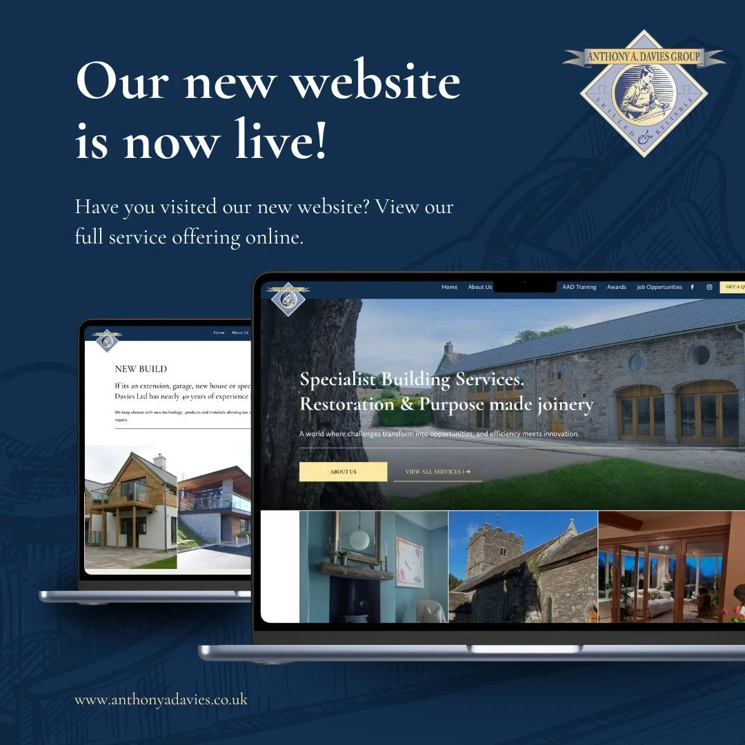 Check out our website to see what we have to offer with all your construction and bespoke joinery needs💻

www.anthonyadavies.co.uk