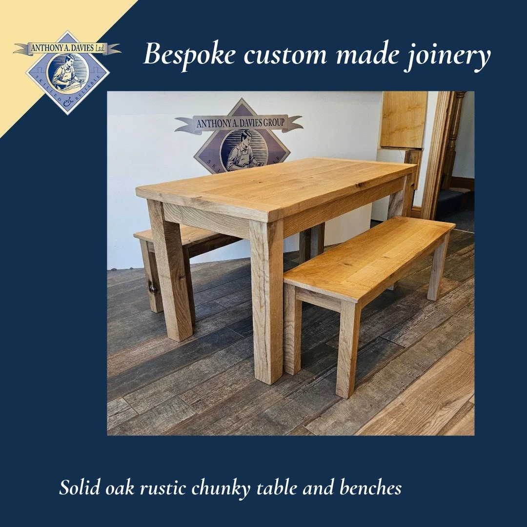 Are you looking for custom made Joinery?

AAD Ltd can offer a free quotation and help your bespoke custom made items come to life.

Dining Tables | Hall Storage | Butchers Blocks | Wardrobes | Side Tables

and a variety of smaller items.

Get in touc