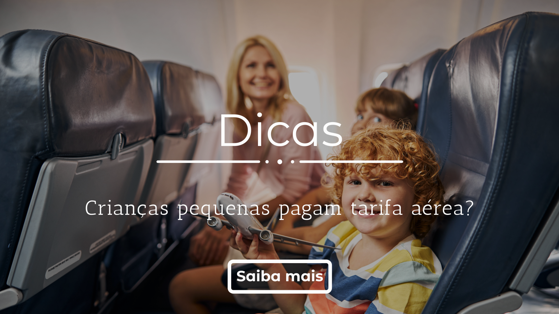 Crianças pequenas pagam tarifa aérea?