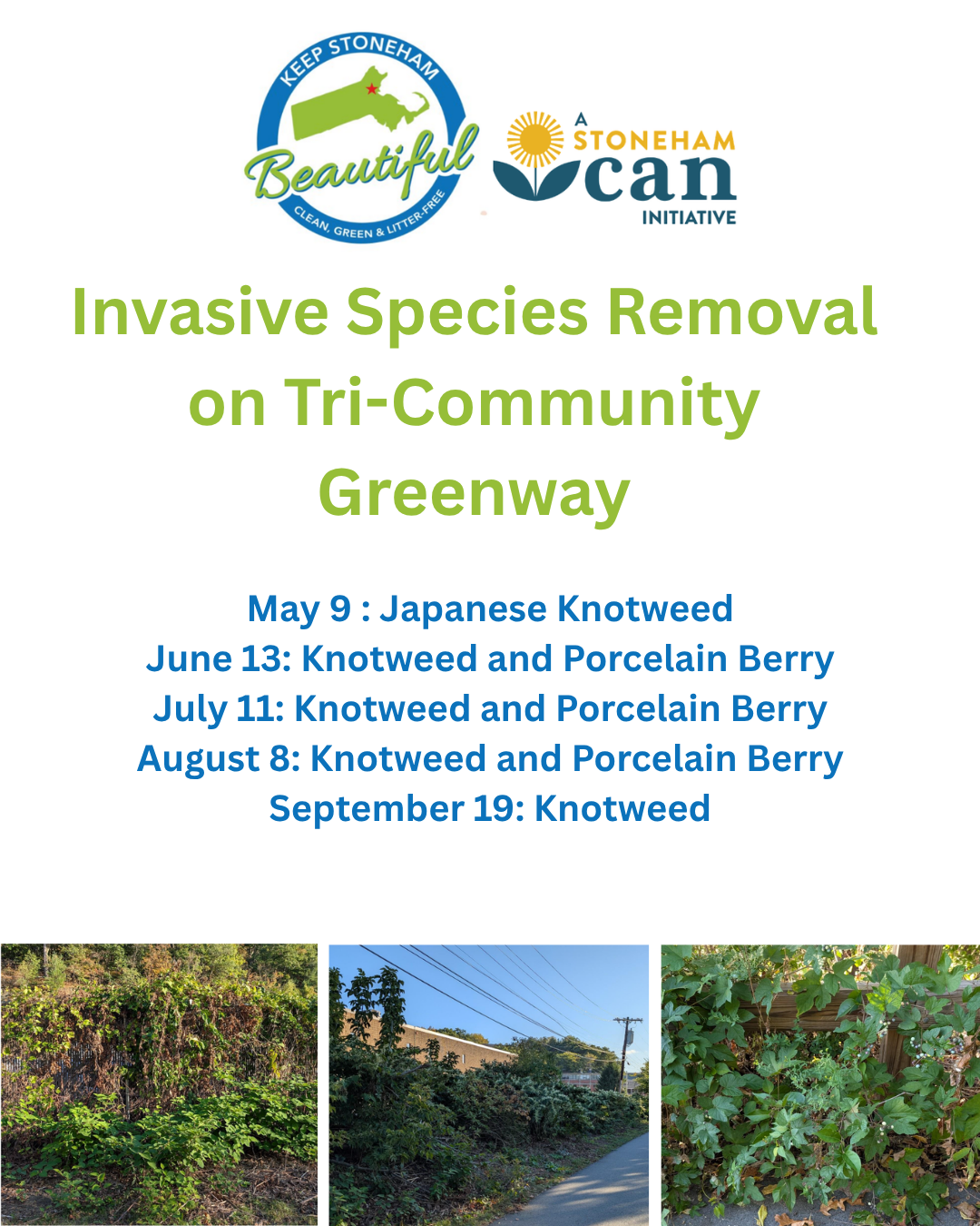 Tri-Community Greenway Invasive Species Removal