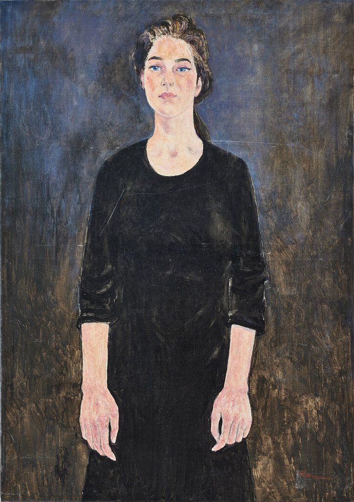 Erik Haamer
“Portrait of Andrea Haamer”
Signed Haamer. Executed circa 1988.
Oil on canvas, 139 x 97 cm.