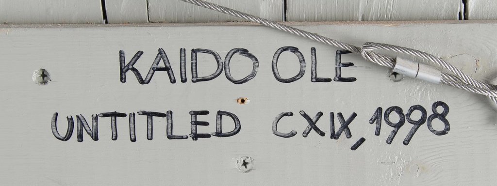 Kaido OLE
Untitled CXIX (1998)
Painting, Oil on wood
150 x 158 cm