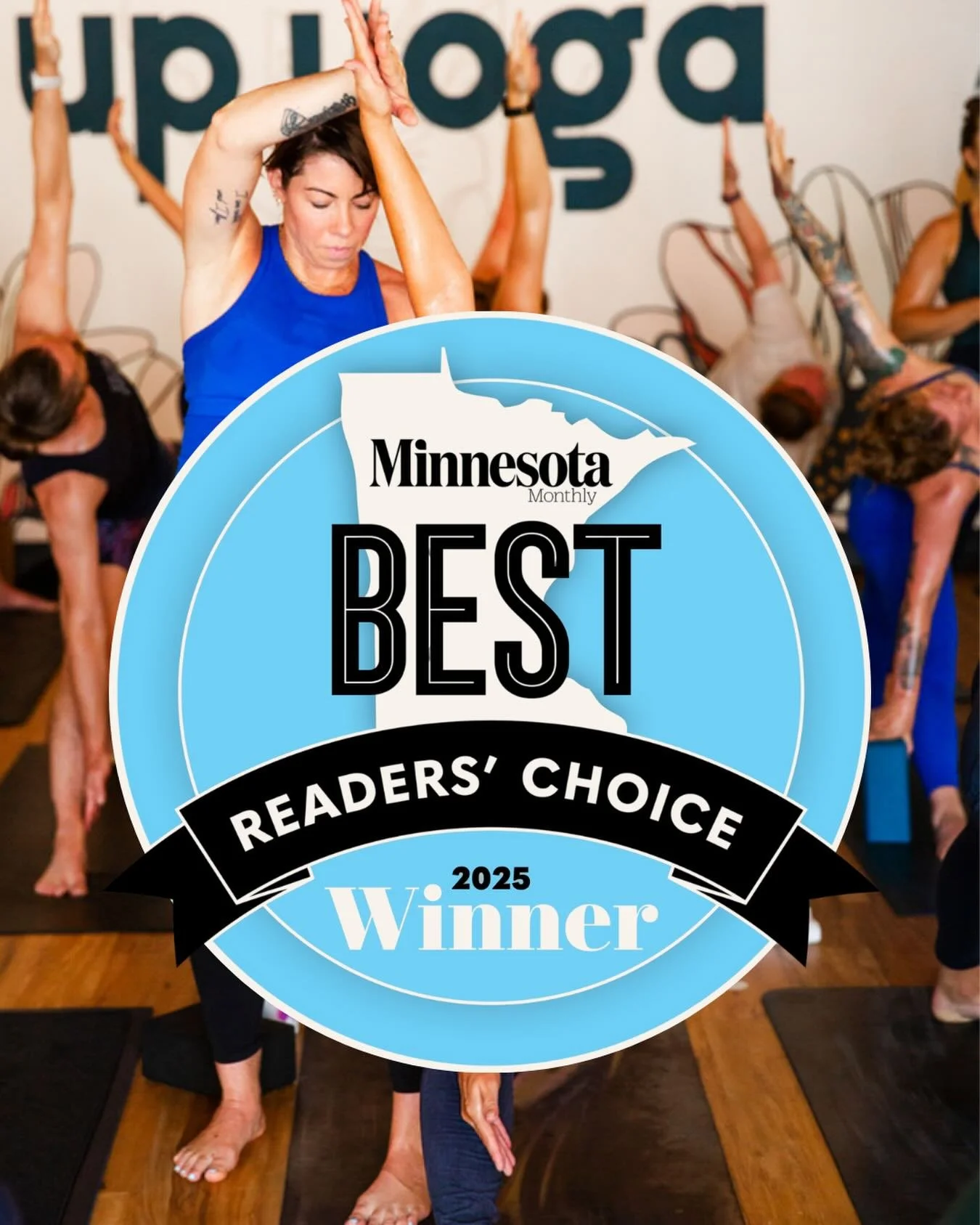 Big night tomorrow! 🥳

We&rsquo;re celebrating winning Minnesota Monthly&rsquo;s Readers&rsquo; Choice Best Yoga Studio for 2025, and we want to celebrate this community that made it happen. Cookies from Patisserie 46, sweaty movement, and all the g