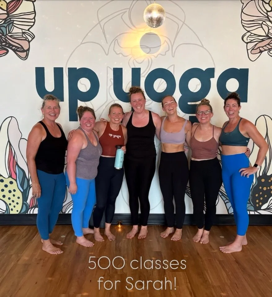 500 classes deserves a celebration - and a new Up water bottle! 🤗🎉

Sarah brought together her sisters, close friends, and some of the amazing people she&rsquo;s met through the years at Up to celebrate this milestone. We love seeing friendships gr
