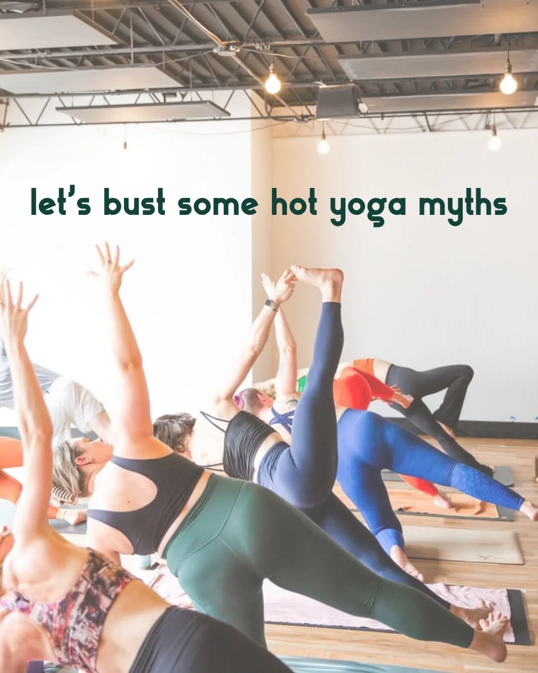 We&rsquo;ve heard every reason not to try hot yoga. 😄 

And we&rsquo;re here to tell you &mdash; most of them aren&rsquo;t true. 

Swipe through and see for yourself. Then come let the mat do the rest of the convincing. 🧡 

Still have questions? Dr