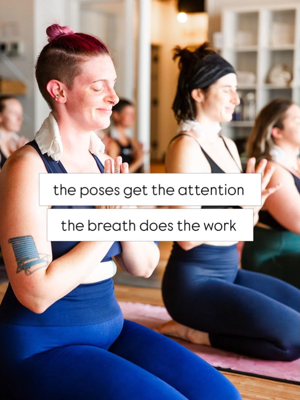 We talk a lot about the poses. The strength. The sweat. But the breath is the part that ties it all together. 🌬️ 

It&rsquo;s what keeps you present when the heat is intense and your mind wants to be anywhere else. It&rsquo;s the thread that runs th