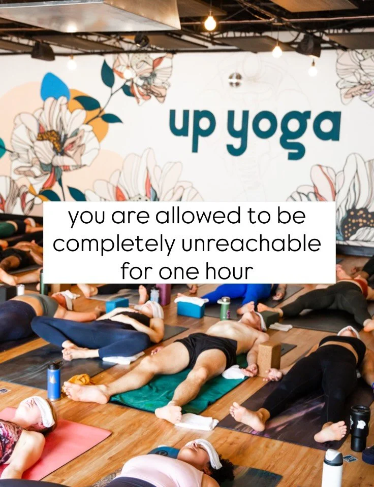 A friendly reminder before you unroll your mat. 🧡 

Please keep your phone on silent in the studio. Not vibrate, silent. A buzz mid-savasana has a way of pulling everyone out of the one moment the whole class was building toward. 

We get it. Life d