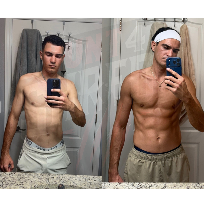 Muscle and Strength Gain Transformation Hunt4Shredz 12 Week Shred System