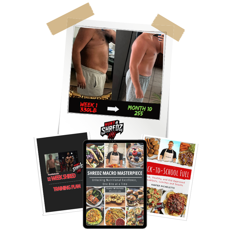 12 Week Weight Loss and Muscle Gain System Online 1 on 1 Coaching Hunt4shredz
