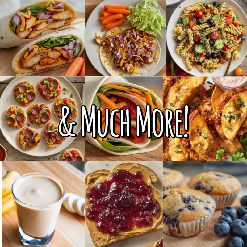 Sample kid-approved recipes from the cookbook