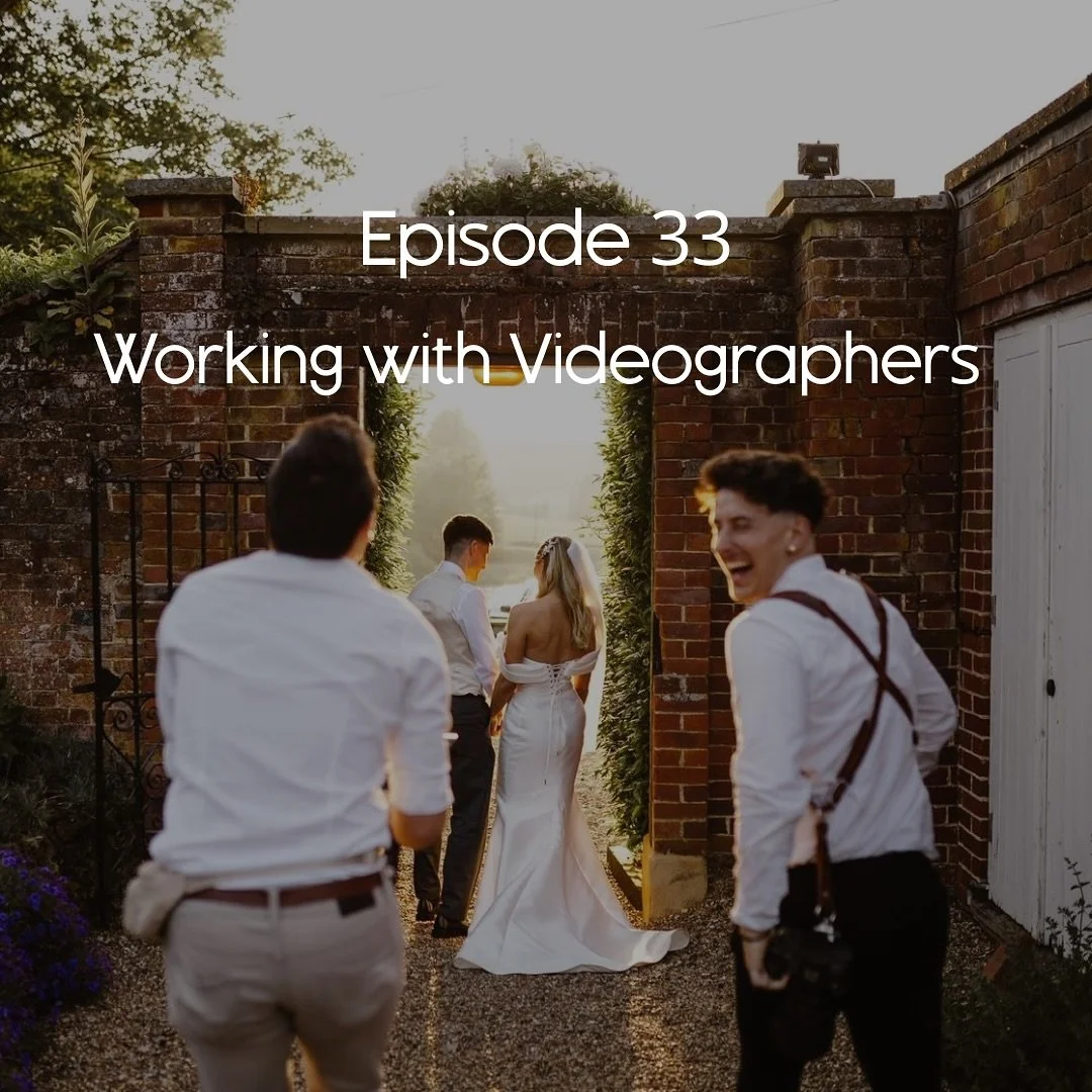 Episode 33 | Working with Videographers 
In this episode, we dive into the world of videographers — the ones we love working with, the ones who make life tricky and everything in between. We chat about what makes a great photo–video team