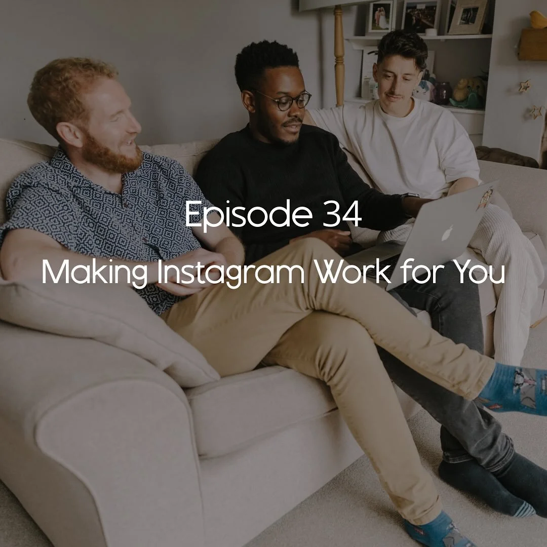 Episode 34 | Making Instagram Work You 
This week, we’re diving deep into brand identity and more specifically, how we’ve fine-tuned our online presence to attract the right couples on Instagram!
✈️ Olly’s back from his (relaxing