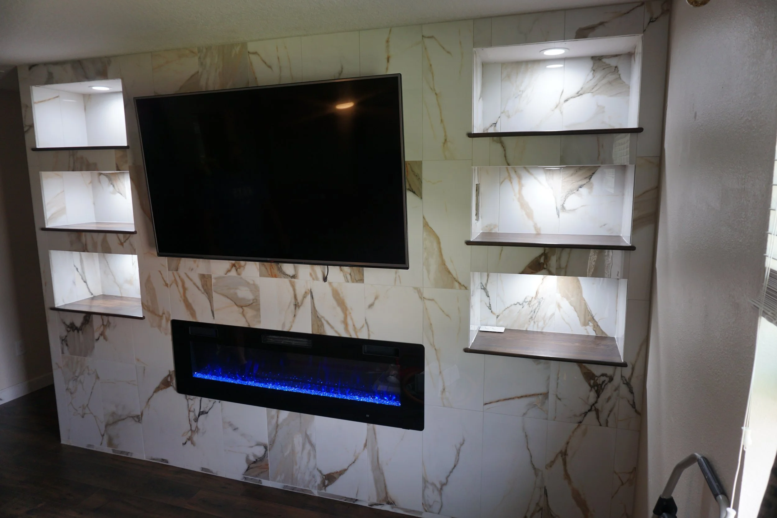 Built out wall