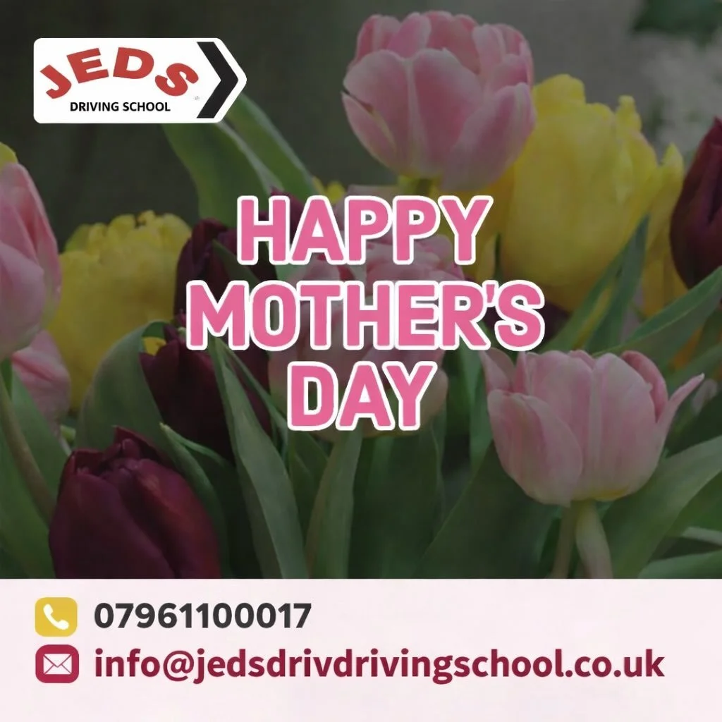 Happy Mother&rsquo;s Day! 🌷

Today we celebrate all the incredible mums who support, guide, and inspire us every day. Thank you for everything you do!

From everyone at JEDS Driving School, we hope you have a fantastic day.

Book your driving lesson