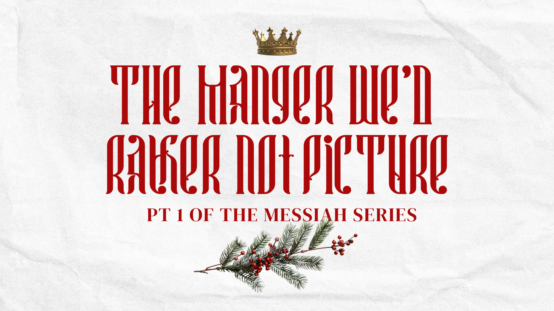 The Manger We'd Rather Not Picture