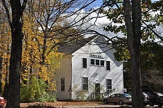RICHMOND TOWN HALL located at 105 Homestead Hwy. The building was constructed in 1780 to house Richmond's First Baptist Church, established in 1768, was one of the first Baptist congregations in the New Hampshire. The church became notable in the ear