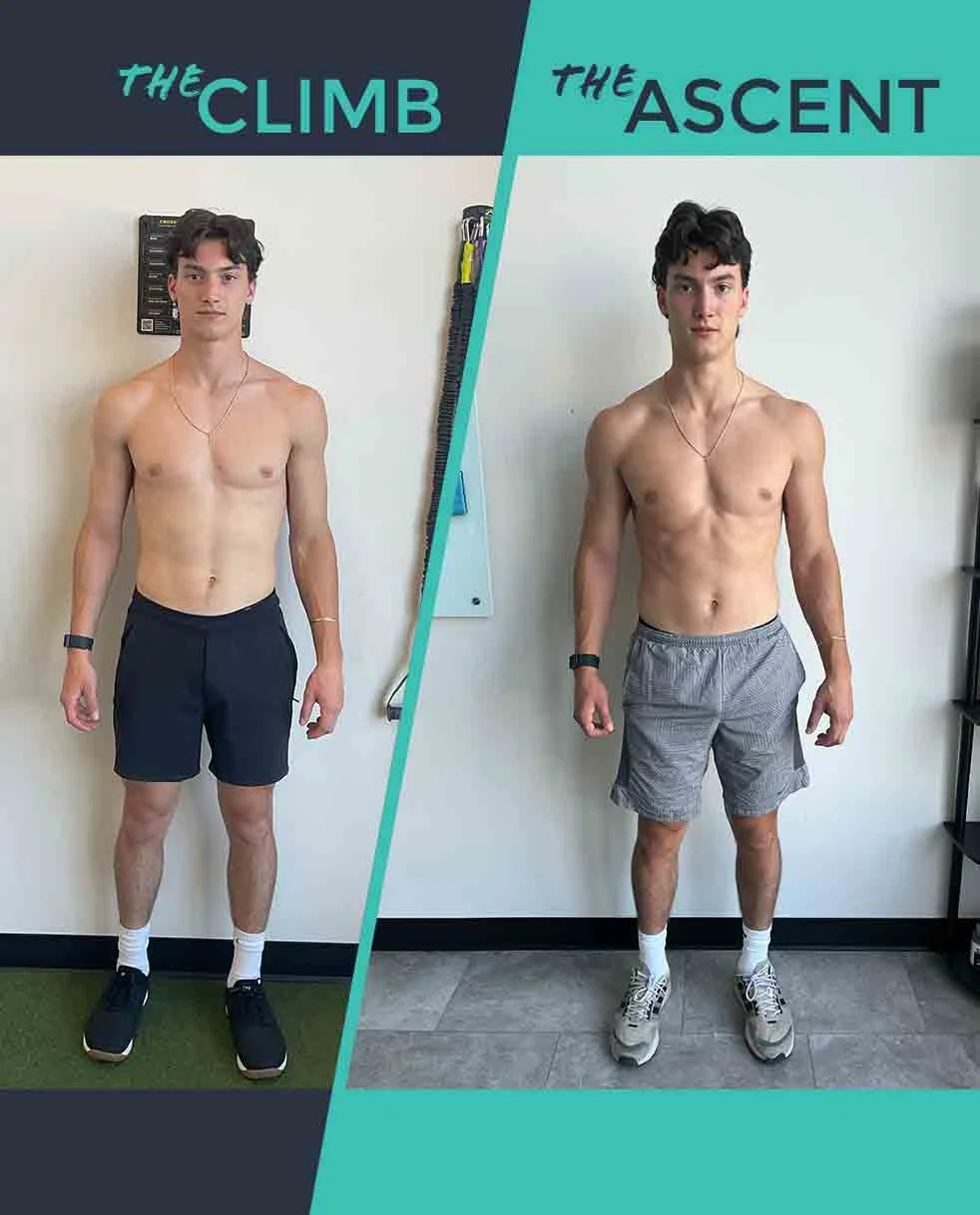 Client body transformation from private personal training in Troy, MI