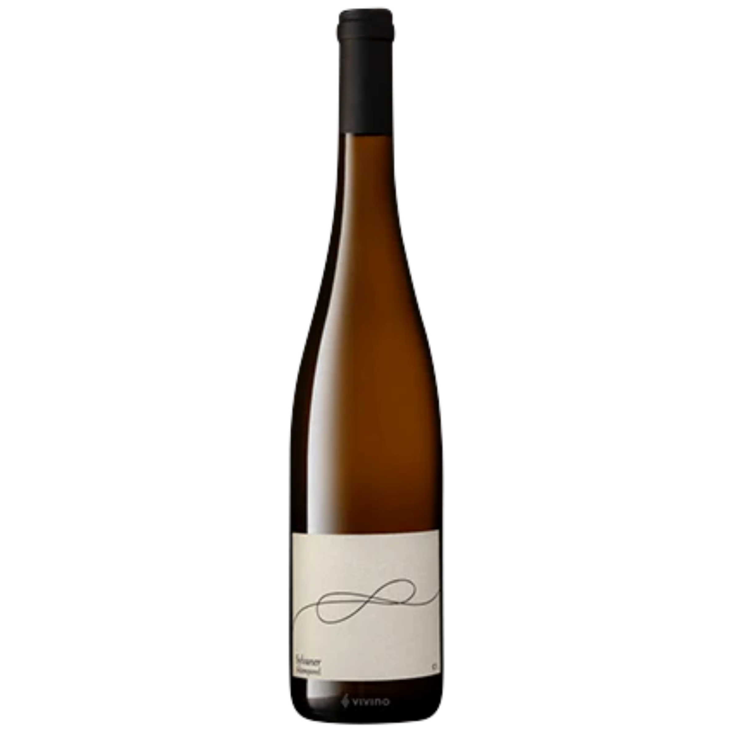 A bottle of Verino wine with a white label and a black cap, standing upright against a black background.