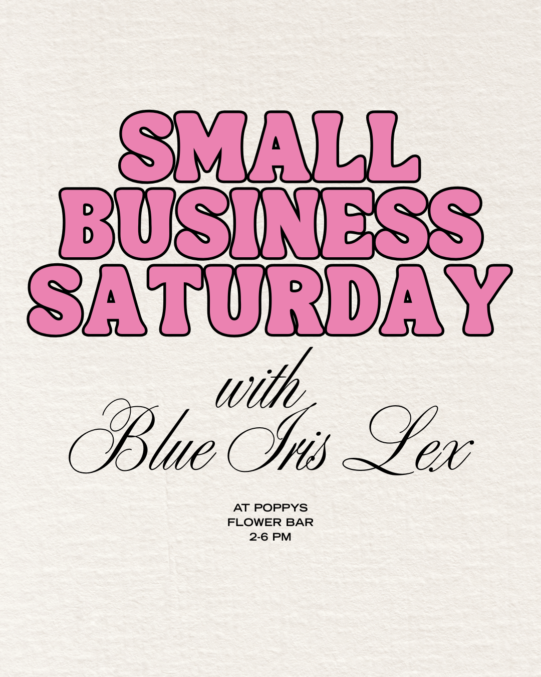 Permanent Jewelry Pop-Up with Blue Iris
