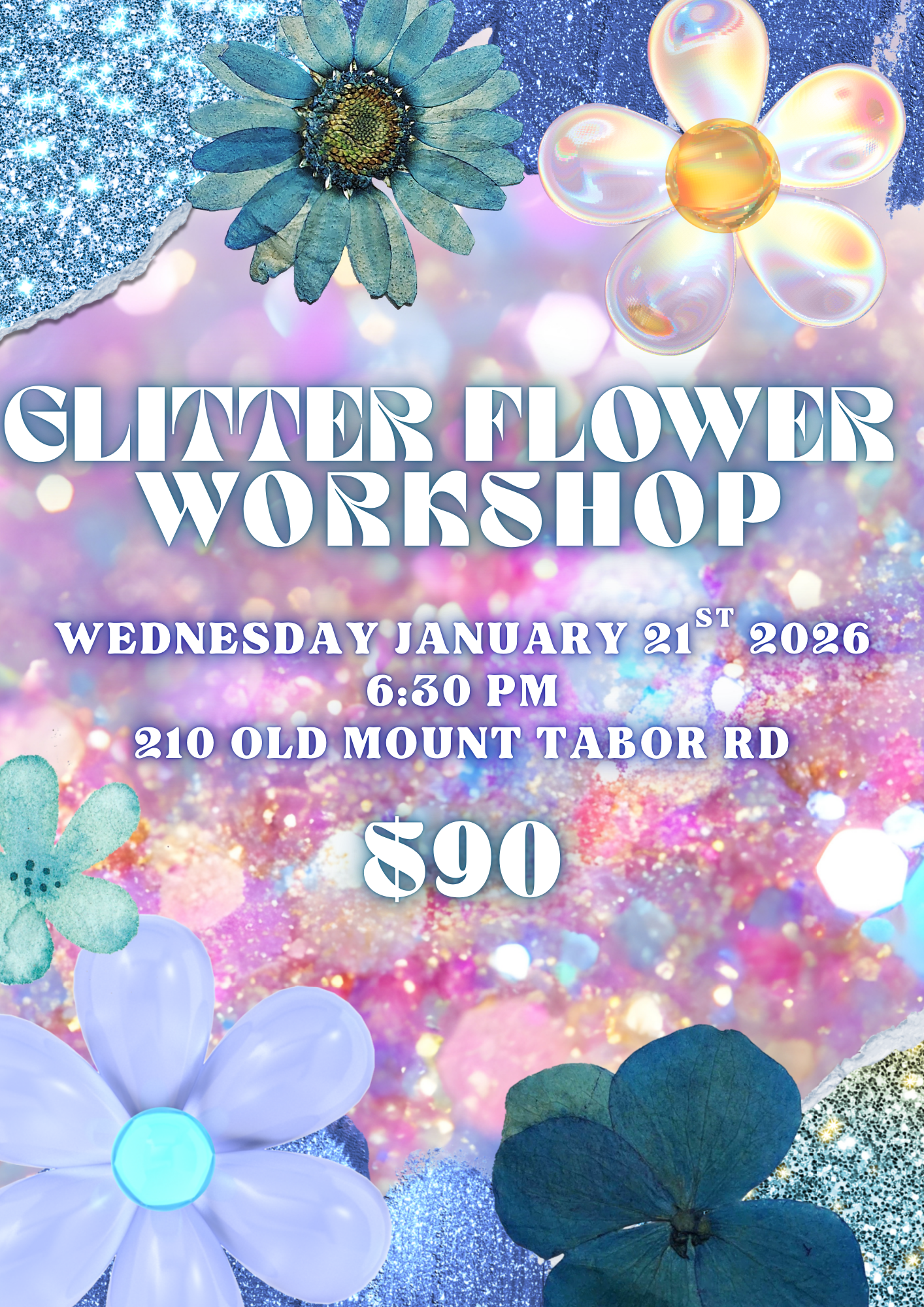Glitter Flower Workshop