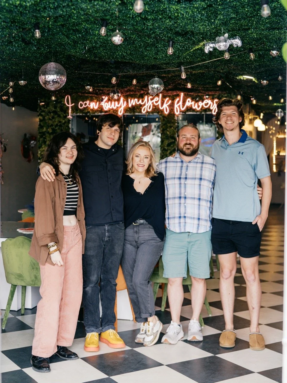 Your favorite flower bar crew 🌸💐 We&rsquo;ll be here all weekend making bouquets, mixing drinks, and hanging out with all our favorite people. Come build your own bouquet, grab a cocktail or mocktail, and spend some time with us 🤍

Seriously, come