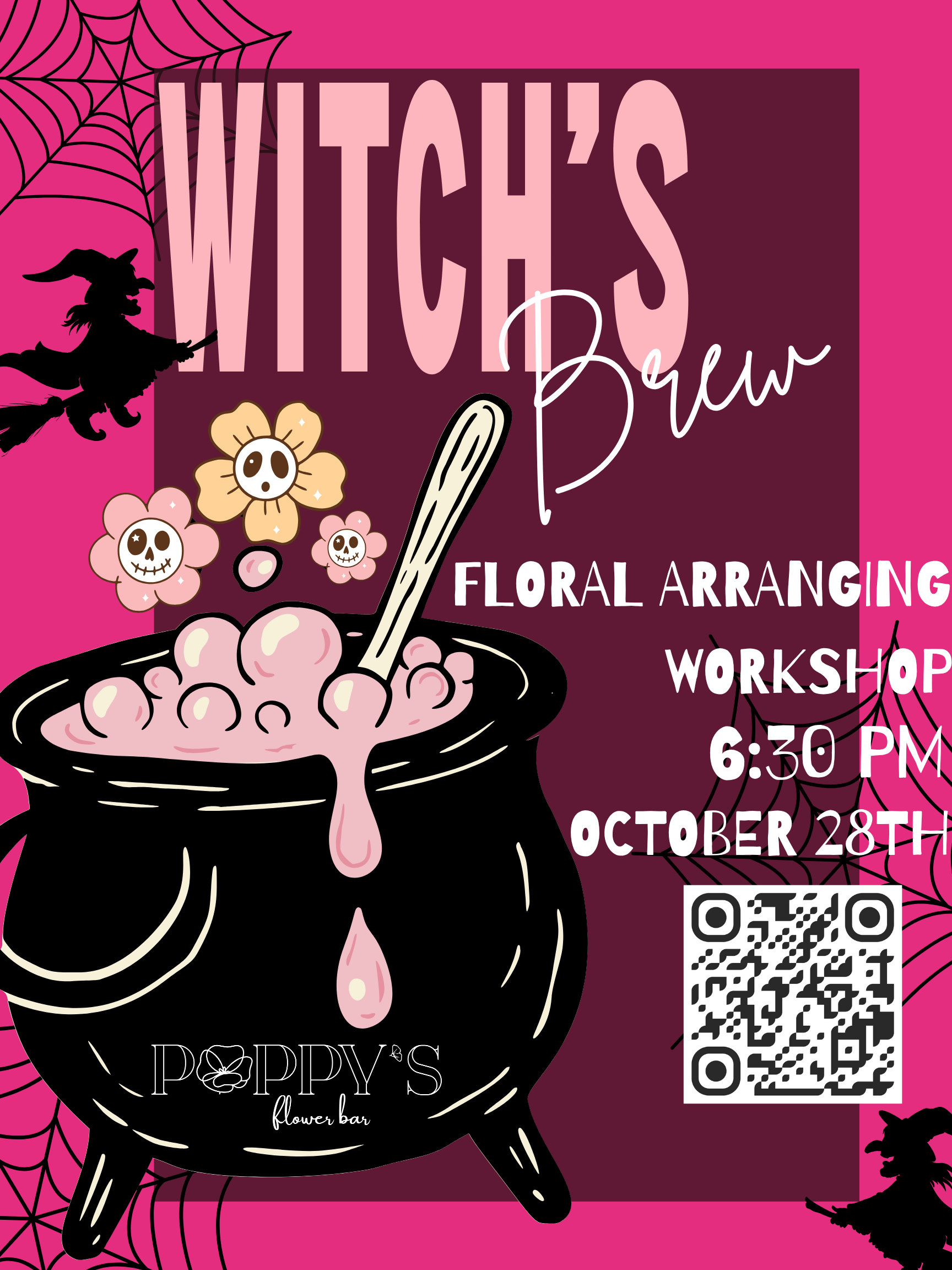 Witch's Brew - Halloween Themed Flower Arranging Workshop